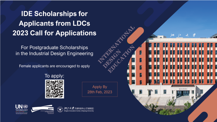 Students from the Least Developed Countries Are Highly Encouraged to Apply for the International Design Education Program in Industrial Design Engineering